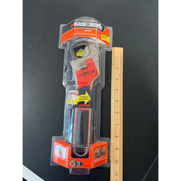 Black + Decker Automated Adjustable Wrench AAW100 One Touch Adjustment, Steel - Picture 9 of 9